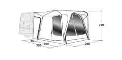 Outwell Milestone Shade Air Drive Away Awning -Outwell || Vango || Fiamma Sales Store 111093 milestone shade air drawing perspective 2