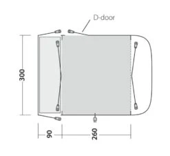 Outwell Newburg 260 Drive Away Awning -Outwell || Vango || Fiamma Sales Store 111102 newburg 260 drawing floorplan3