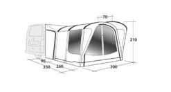 Outwell Newburg 260 Drive Away Awning -Outwell || Vango || Fiamma Sales Store 111102 newburg 260 drawing perspective2