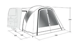Outwell Lakecrest Drive Away Awning -Outwell || Vango || Fiamma Sales Store 111166 lakecrest drawing perspective2