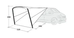 Outwell Touring Canopy Air -Outwell || Vango || Fiamma Sales Store 111253 touring canopy air drawing perspective2