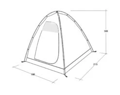 Outwell Free Standing Inner Tent L -Outwell || Vango || Fiamma Sales Store 111340 free standing inner l drawing perspective2