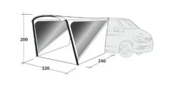 Outwell Touring Shelter Air -Outwell || Vango || Fiamma Sales Store 111358 touring shelter air drawing perspective2