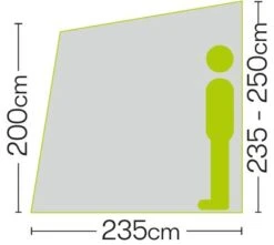 Quest Falcon Air 260 Porch Awning -Outwell || Vango || Fiamma Sales Store a3501a 6 photo