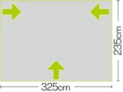 Quest Falcon Air 325 Porch Awning -Outwell || Vango || Fiamma Sales Store a3502a 7 photo