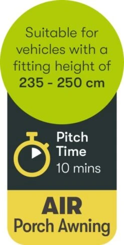 Quest Falcon Air 325 Porch Awning -Outwell || Vango || Fiamma Sales Store a3502a 9 photo 1