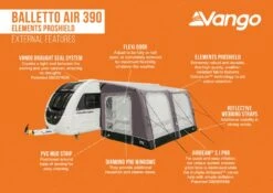 Vango Balletto Air 390 Elements ProShield 390 Awning -Outwell || Vango || Fiamma Sales Store balletto air 390 eps