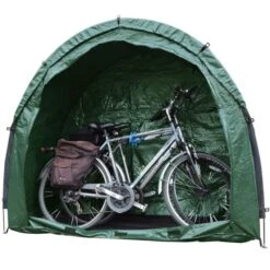 Tidy Tent Bike Cave -Outwell || Vango || Fiamma Sales Store bike cave door detached with 2 bikes front view dscn6292