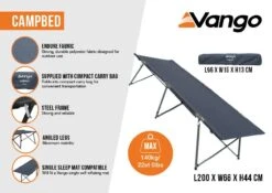 Vango Campbed -Outwell || Vango || Fiamma Sales Store campbed infographic