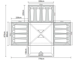 Outdoor Revolution Camp Star 1200 Air Tent Bundle (2022) -Outwell || Vango || Fiamma Sales Store campstar 1200 1 1