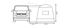 Outdoor Revolution Outhouse Handi Low Drive Away Awning -Outwell || Vango || Fiamma Sales Store cayman outhouse handi 2 1