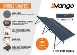 Vango Double Campbed -Outwell || Vango || Fiamma Sales Store double campbed infographic low res