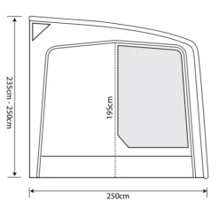 Outdoor Revolution Eclipse Pro 420 Caravan Awning -Outwell || Vango || Fiamma Sales Store eclipse pro 420 spec2
