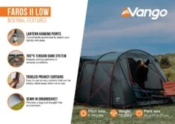 Vango Faros II Low Drive Away Awning -Outwell || Vango || Fiamma Sales Store faros ii low2 1