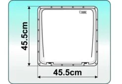 Fiamma 400 X 400 Roof Vent White -Outwell || Vango || Fiamma Sales Store fiamma vent plan2