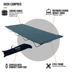 Vango Hush Campbed -Outwell || Vango || Fiamma Sales Store hush campbed infographic hi