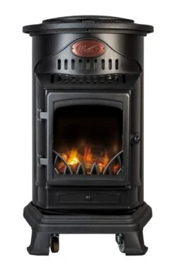 Provence 3kw Portable Gas Heater In Matt Black