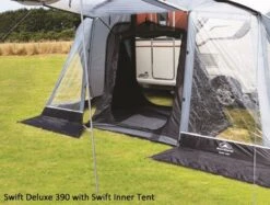 Sunncamp Swift 390 SC Caravan Awning -Outwell || Vango || Fiamma Sales Store inner tent inside swift 390 deluxe 5 amended np