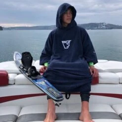 Adult Changing Dry Robe, Deep Navy -Outwell || Vango || Fiamma Sales Store juniors deep navy changing robe3 1