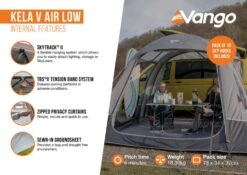 Vango Kela V Low Air Drive Away Awning -Outwell || Vango || Fiamma Sales Store kela v air low2