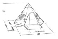 Robens Kiowa Tipi Tent -Outwell || Vango || Fiamma Sales Store kiowa tipi measurements