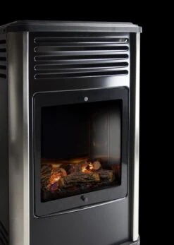 Manhattan 3.4kw Portable Gas Heater -Outwell || Vango || Fiamma Sales Store manhattan close up log set