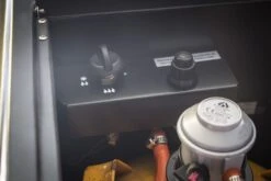 Manhattan 3.4kw Portable Gas Heater -Outwell || Vango || Fiamma Sales Store manhattan lifestyle controls close up img 3072