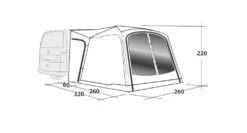 Outwell Milestone Dash Drive Away Awning -Outwell || Vango || Fiamma Sales Store milestone dash dimensions