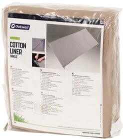 Outwell Cotton Single Sleeping Bag Liner -Outwell || Vango || Fiamma Sales Store outwell siungle sleeping bag liner