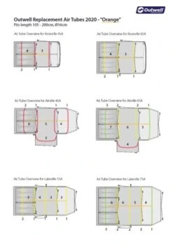 Outwell Air Repair Tube Orange 105cm - 200cm -Outwell || Vango || Fiamma Sales Store outwell tube kit orange