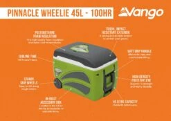 Vango Pinnacle 45L Wheelie Cooler - 100 Hr -Outwell || Vango || Fiamma Sales Store pinnnacle wheelie 45l 100hr