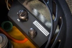 Provence 3kw Portable Gas Heater In Matt Black -Outwell || Vango || Fiamma Sales Store provence lifestyle matt black controls close up img 3038