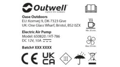 Outwell Squall Tent Pump 12V -Outwell || Vango || Fiamma Sales Store pump