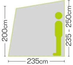 Quest Falcon 325 Poled Porch Caravan Awning -Outwell || Vango || Fiamma Sales Store quest falcon 325 poled porch caravan awning dimensions