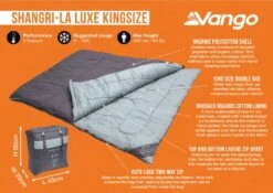 Vango Shangri-La Luxe Kingsize Sleeping Bag -Outwell || Vango || Fiamma Sales Store shangri la luxe kingsize infographic medium
