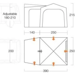 Vango Tailgate Hub Low Awning -Outwell || Vango || Fiamma Sales Store tailgate hub lowmain1