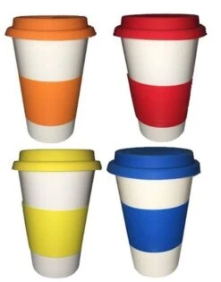 100 X Travel Mug Eco-Ceramic And Silicone