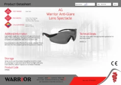 Warrior Grey Anti-Glare Lens Spectacle One Size - 12 Pack -Outwell || Vango || Fiamma Sales Store warrior grey anti glare lens spectacle one size data sheet