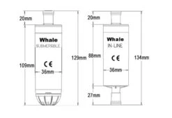 Whale Hi-Flow Submersible Pump - GP1652 -Outwell || Vango || Fiamma Sales Store whale premium sub pump diagram 1