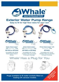 Whale Watermaster EP1612 High Flow Pump -Outwell || Vango || Fiamma Sales Store whalewatermasterpumprange 0414 page 001